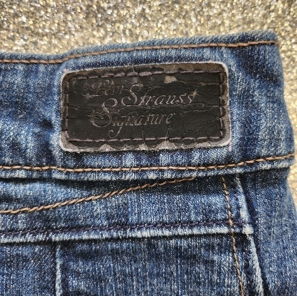 LEVIS SIGNATURE VINTAGE 90'S KNEE HIGH  DENIM SKIRT SIZE 4 - Picture 4 of 6